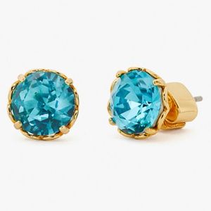 Kate Spade earrings aqua crystal stud earrings
